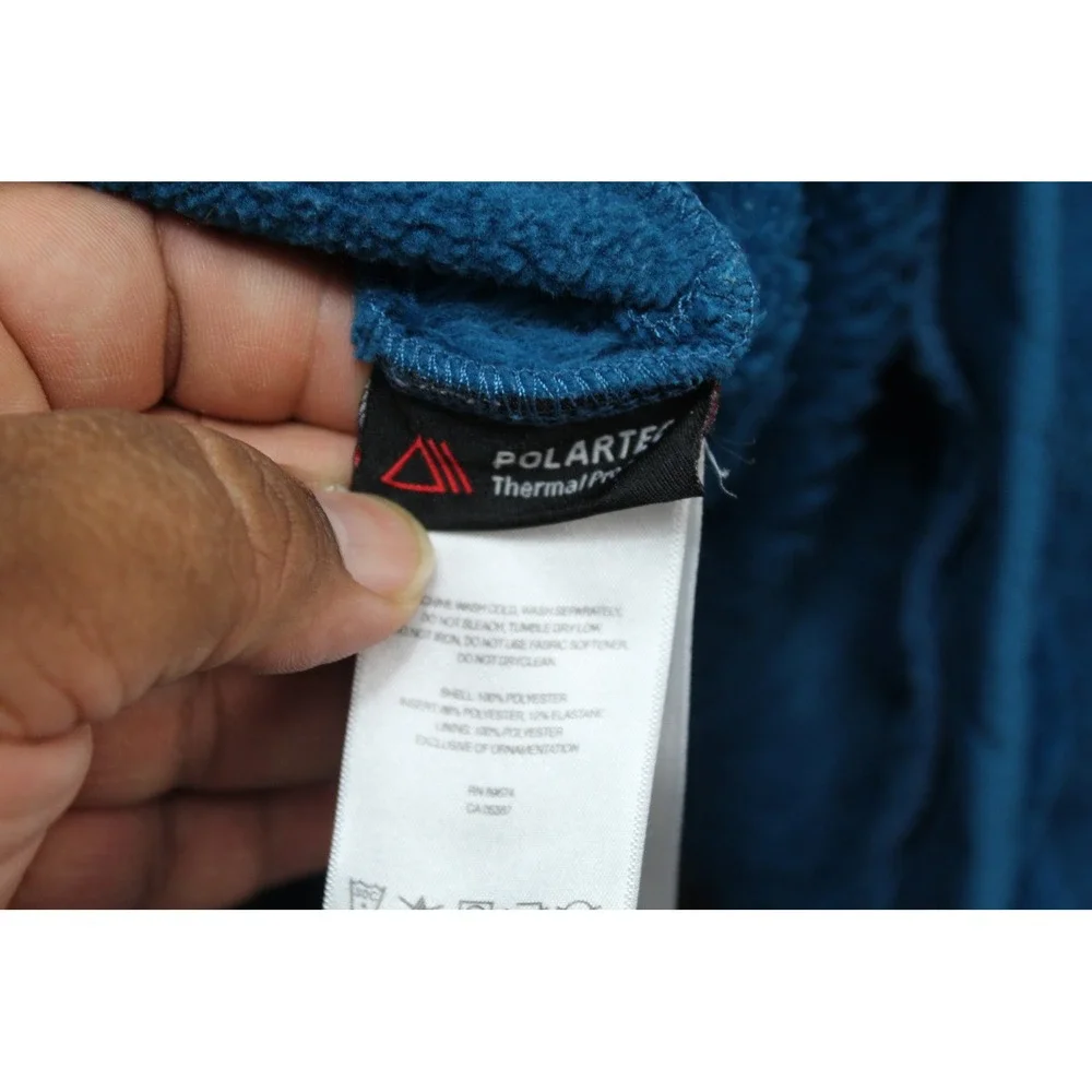 Mountain Hardwear Fleece Jacket Women Small Blue Excellent Polartec Monkey Woman